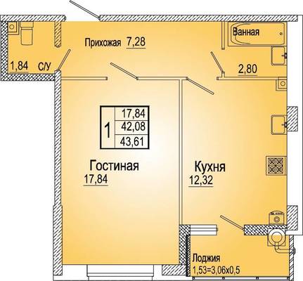 Студия, 0.00 м<sup>2</sup>, 0/25 эт.