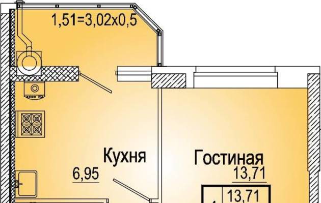 Студия, 0.00 м<sup>2</sup>, 0/25 эт.