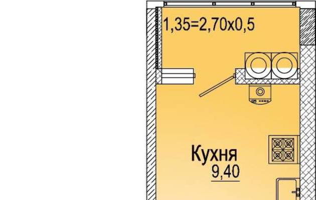 Студия, 0.00 м<sup>2</sup>, 0/25 эт.