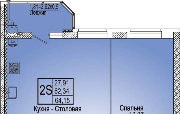 Студия, 0.00 м<sup>2</sup>, 0/25 эт.