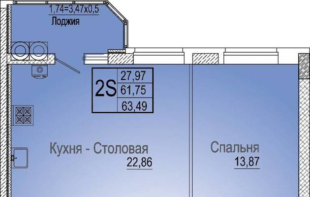 Студия, 0.00 м<sup>2</sup>, 0/25 эт.