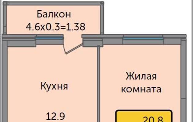 Студия, 0.00 м<sup>2</sup>, 0/25 эт.