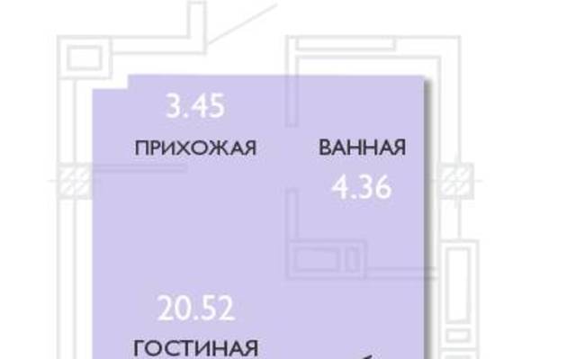 Студия, 0.00 м<sup>2</sup>, 0/18 эт.