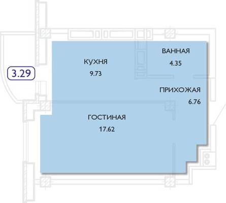 Студия, 0.00 м<sup>2</sup>, 0/18 эт.