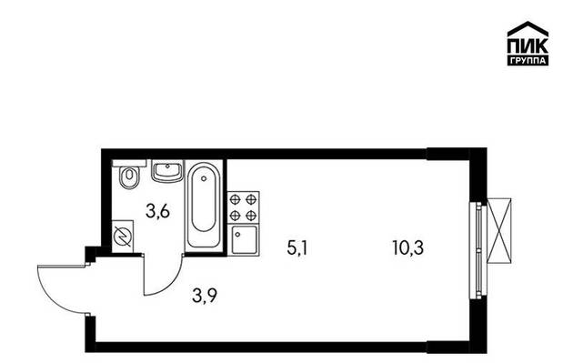Студия, 0.00 м<sup>2</sup>, 0/18 эт.