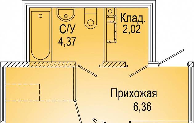 Студия, 0.00 м<sup>2</sup>, 0/25 эт.