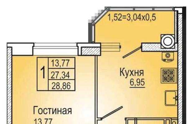 Студия, 0.00 м<sup>2</sup>, 0/25 эт.